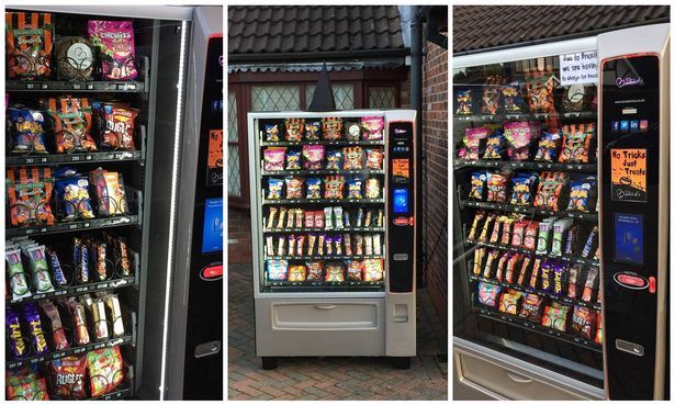 Broderick's halloween vending machine